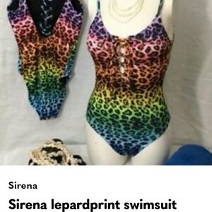 Rainbow Leopard One Piece Swimsuit